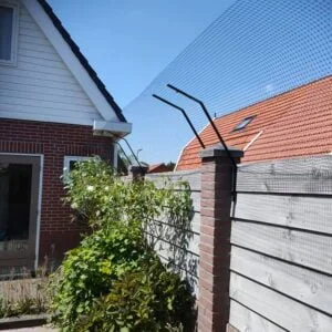 schutting met afscherming kat / poes